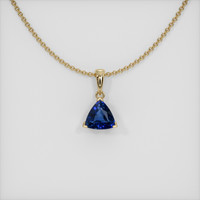 0.96 Ct. Sapphire Pendant, 14K Yellow Gold 1