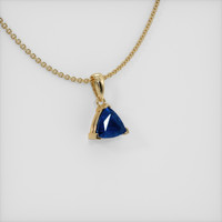 0.96 Ct. Sapphire Pendant, 14K Yellow Gold 2