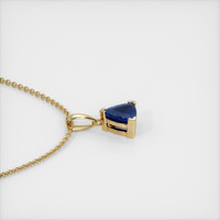 0.72 Ct. Sapphire Pendant, 14K Yellow Gold 3