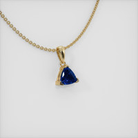 0.87 Ct. Sapphire Pendant, 14K Yellow Gold 2