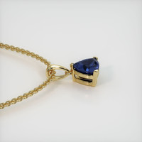 0.85 Ct. Sapphire Pendant, 18K Yellow Gold 3