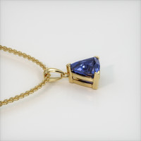 1.31 Ct. Blue Sapphire Pendant, 18K Yellow Gold 3