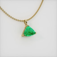Solitaire Emerald Pendant 1.53 Ct., 18K Yellow Gold Preview