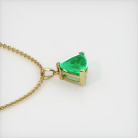 2.32 Ct. Emerald Pendant, 18K Yellow Gold 3