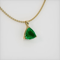 4.29 Ct. Emerald   Pendant, 18K Yellow Gold 2