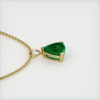 4.29 Ct. Emerald Pendant, 18K Yellow Gold 3