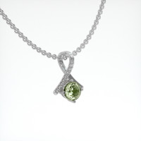 0.90 Ct. Sapphire Pendant, Platinum 950 2