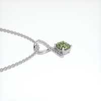 0.90 Ct. Sapphire Pendant, 14K White Gold 3