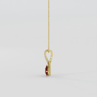 1.01 Ct. Ruby Pendant, 10K Yellow Gold 3