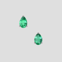 <span>0.66</span> <span class="tooltip-light">Ct.Tw.<span class="tooltiptext">Total Carat Weight</span></span> Emerald Earrings, Platinum 950 1
