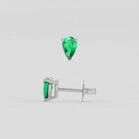 <span>0.64</span>&nbsp;<span class="tooltip-light">Ct.Tw.<span class="tooltiptext">Total Carat Weight</span></span> Emerald Earrings, Platinum 950 2