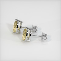 3.00 Ct.Tw. Yellow Sapphire Earrings, Platinum 950 3