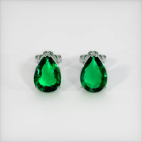 Studs Emerald Earrings 2.53 Ct.Tw.Total Carat Weight, Platinum 950 Preview