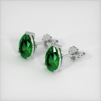 Studs Emerald Earrings 2.53 Ct.Tw.Total Carat Weight, Platinum 950 Preview