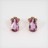 3.48 Ct.Tw. Gemstone Earrings, 14K Rose Gold 1