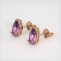 3.48 Ct.Tw. Gemstone Earrings, 14K Rose Gold 2
