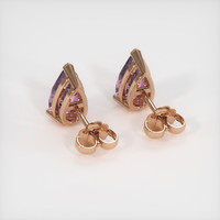3.48 Ct.Tw. Gemstone Earrings, 14K Rose Gold 4