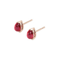 2.22 Ct.Tw. Ruby Earrings, 14K Rose Gold 3