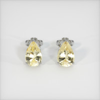 <span>3.00</span>&nbsp;<span class="tooltip-light">Ct.Tw.<span class="tooltiptext">Total Carat Weight</span></span> Sapphire Earrings, 14K White Gold 1