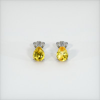 <span>1.57</span>&nbsp;<span class="tooltip-light">Ct.Tw.<span class="tooltiptext">Total Carat Weight</span></span> Sapphire Earrings, 14K White Gold 1