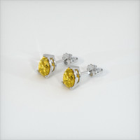<span>1.57</span>&nbsp;<span class="tooltip-light">Ct.Tw.<span class="tooltiptext">Total Carat Weight</span></span> Sapphire Earrings, 14K White Gold 2