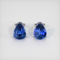 <span>3.75</span>&nbsp;<span class="tooltip-light">Ct.Tw.<span class="tooltiptext">Total Carat Weight</span></span> Sapphire Earrings, 14K White Gold 1