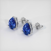<span>3.75</span>&nbsp;<span class="tooltip-light">Ct.Tw.<span class="tooltiptext">Total Carat Weight</span></span> Sapphire Earrings, 14K White Gold 2