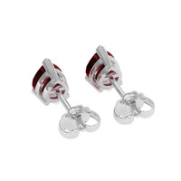 2.20 Ct.Tw. Ruby Earrings, 14K White Gold 4