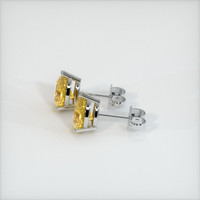 <span>3.23</span>&nbsp;<span class="tooltip-light">Ct.Tw.<span class="tooltiptext">Total Carat Weight</span></span> Sapphire Earrings, 18K White Gold 3