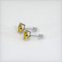 <span>1.57</span>&nbsp;<span class="tooltip-light">Ct.Tw.<span class="tooltiptext">Total Carat Weight</span></span> Sapphire Earrings, 18K White Gold 3
