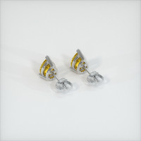 <span>1.57</span>&nbsp;<span class="tooltip-light">Ct.Tw.<span class="tooltiptext">Total Carat Weight</span></span> Sapphire Earrings, 18K White Gold 4