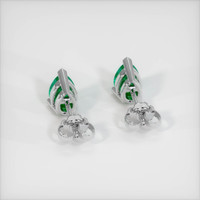 Emerald Earrings 0.70 Ct.Tw.Total Carat Weight 18K White Gold Preview