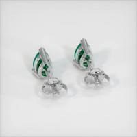 Emerald Earrings 0.80 Ct.Tw.Total Carat Weight, 18K White Gold Preview