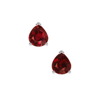 2.20 Ct.Tw. Ruby Earrings, 18K White Gold 1