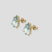 <span>6.38</span> <span class="tooltip-light">Ct.Tw.<span class="tooltiptext">Total Carat Weight</span></span> Blue Paraiba Tourmaline Earrings, 14K Yellow Gold 3
