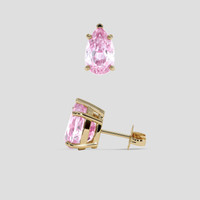 <span>5.20</span> <span class="tooltip-light">Ct.Tw.<span class="tooltiptext">Total Carat Weight</span></span> Purplish Pink Kunzite Earrings, 14K Yellow Gold 2