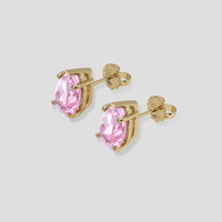 <span>5.20</span> <span class="tooltip-light">Ct.Tw.<span class="tooltiptext">Total Carat Weight</span></span> Purplish Pink Kunzite Earrings, 14K Yellow Gold 3