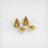 3.23 Ct.Tw. Yellow Sapphire Earrings, 14K Yellow Gold 4