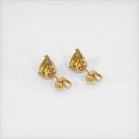 <span>1.57</span>&nbsp;<span class="tooltip-light">Ct.Tw.<span class="tooltiptext">Total Carat Weight</span></span> Sapphire Earrings, 14K Yellow Gold 4