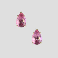 <span>7.53</span> <span class="tooltip-light">Ct.Tw.<span class="tooltiptext">Total Carat Weight</span></span> Pink Topaz Earrings, 14K Yellow Gold 1