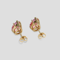 <span>7.53</span> <span class="tooltip-light">Ct.Tw.<span class="tooltiptext">Total Carat Weight</span></span> Pink Topaz Earrings, 14K Yellow Gold 4