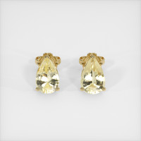 <span>3.00</span>&nbsp;<span class="tooltip-light">Ct.Tw.<span class="tooltiptext">Total Carat Weight</span></span> Sapphire Earrings, 18K Yellow Gold 1
