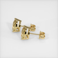 <span>3.00</span>&nbsp;<span class="tooltip-light">Ct.Tw.<span class="tooltiptext">Total Carat Weight</span></span> Sapphire Earrings, 18K Yellow Gold 3
