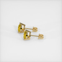 <span>1.57</span>&nbsp;<span class="tooltip-light">Ct.Tw.<span class="tooltiptext">Total Carat Weight</span></span> Sapphire Earrings, 18K Yellow Gold 3