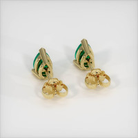 Emerald Earrings 0.80 Ct.Tw.Total Carat Weight, 18K Yellow Gold Preview