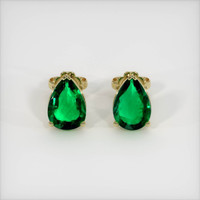 Emerald Earrings 2.53 Ct.Tw.Total Carat Weight, 18K Yellow Gold Preview