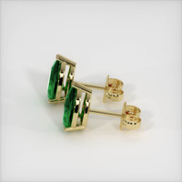 Emerald Earrings 2.53 Ct.Tw.Total Carat Weight, 18K Yellow Gold Preview