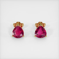 <span>2.12</span>&nbsp;<span class="tooltip-light">Ct.Tw.<span class="tooltiptext">Total Carat Weight</span></span> Gemstone Earrings, 18K Yellow Gold 1