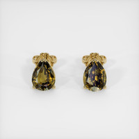 <span>3.61</span>&nbsp;<span class="tooltip-light">Ct.Tw.<span class="tooltiptext">Total Carat Weight</span></span> Gemstone Earrings, 18K Yellow Gold 1