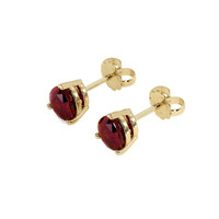 2.20 Ct.Tw. Ruby Earrings, 18K Yellow Gold 3
